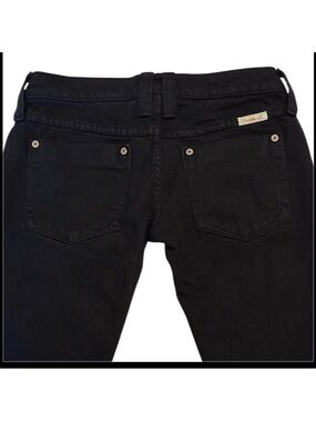 Frankie B. Black Straight Leg Women's Jeans Low Rise